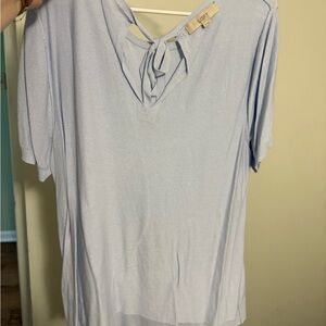LOFT Women's Light Blue Top